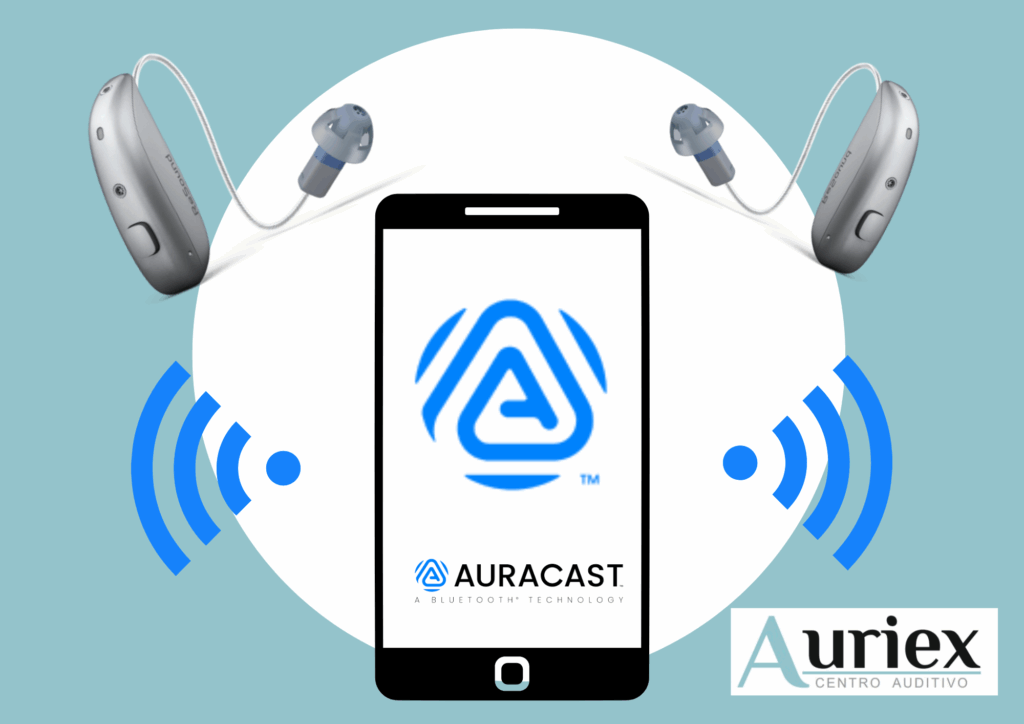 Ventajas de utilizar audífonos con Auracast

 Sonido claro y personalizado: el audio llega directamente a tus audífonos, adaptado a tus necesidades auditivas.

 Sin interferencias: olvídate del ruido de fondo que dificulta la comprensión.

 Mayor independencia: ya no necesitas dispositivos adicionales para entender lo que ocurre a tu alrededor.

 Más inclusión: abre la puerta a una experiencia más accesible en espacios públicos.